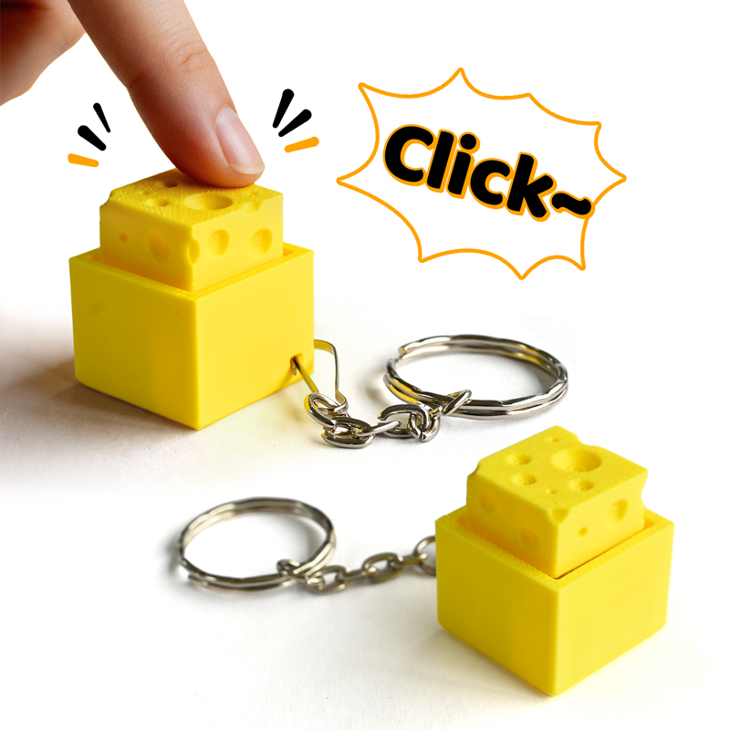Electronics Latest Gadgets - 3D Baskılı Peynirli Anahtar Fidget Clicker