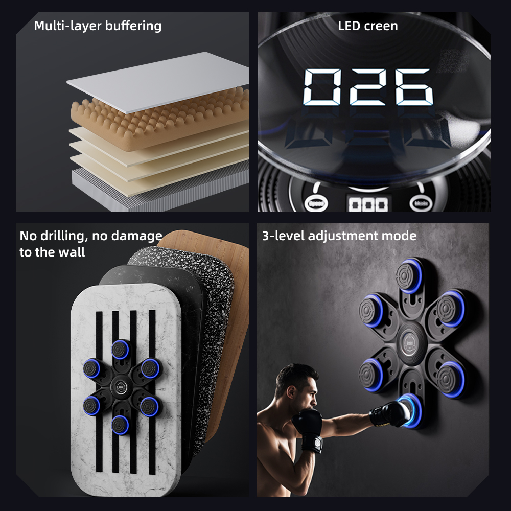 Led Gloves Music - 2026 Yeni Akıllı Müzikli Duvara Monte