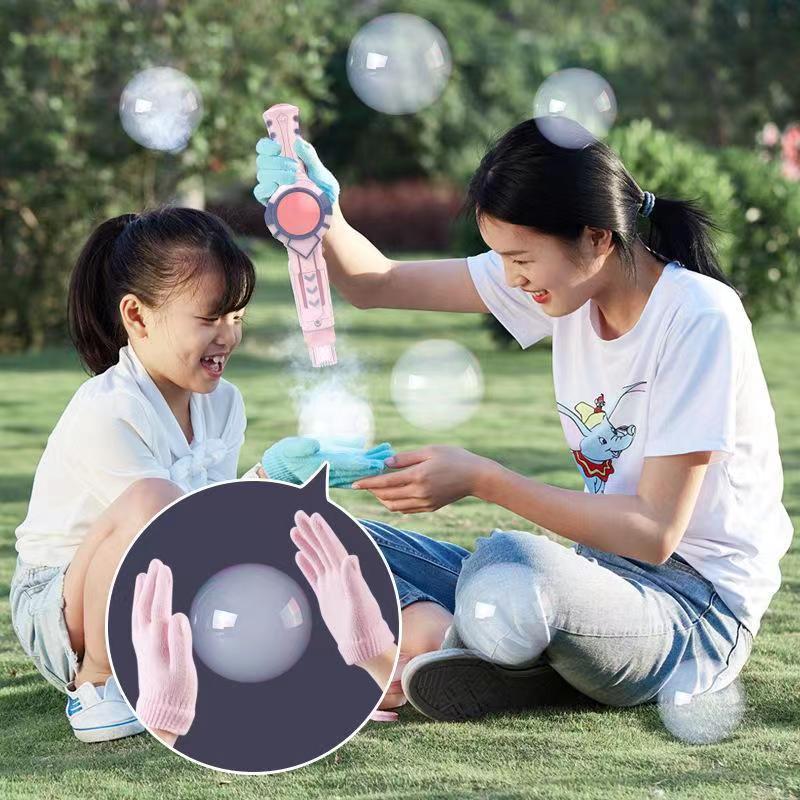 Led Gloves Music - Çocuklar Sihirli Duman Üfleme Sopa Eldiven