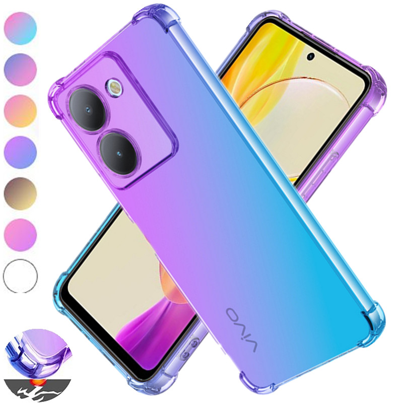 Vivo Y28 - Darbeye degrade TPU VIVO için kılıf